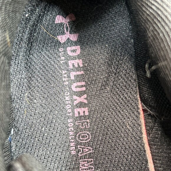 Under Armour Charged Assert 9 Womens Low Top Athletic Shoes Black/Lilac Size 7.5 - Picture 4 of 8